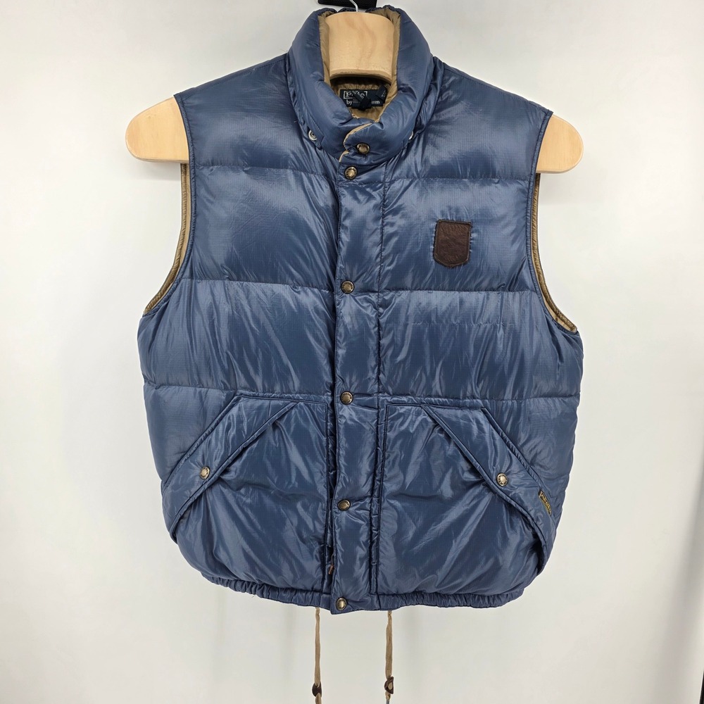 Polo Ralph Lauren Puffer Vest Mens XL Heritage Ripstop Down Blue Gorpcore Vtg